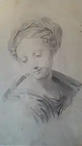 Portrait de jeune fille.