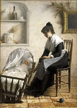 Jeune mère Arlésienne, 1883, musée Petiet de Limoux.