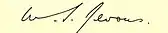 signature de William Stanley Jevons