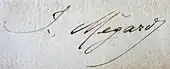 signature de Joseph Mégard