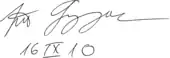 signature de Jiří Grygar