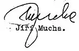 signature de Jiří Mucha