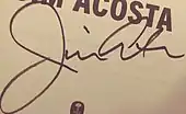 signature de Jim Acosta