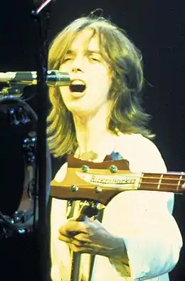 Jimmy McCulloch en concert avec les Wings en 1976
