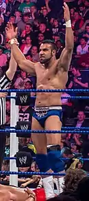 Jinder Mahal lors des Superstars, à Londres, le 17 avril 2012.