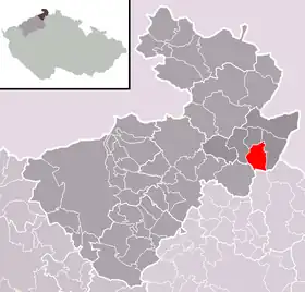 Localisation de Jiřetín pod Jedlovou