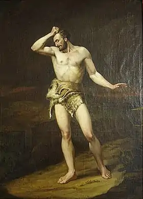 Caïn maudit, peint par João Maximiano Mafra (1851).