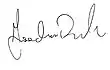 Signature de Joachim Brudziński