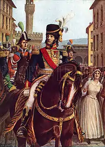 Joachim Murat entre à Florence, le 19 janvier 1801.