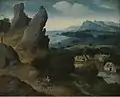 Joachim Patinier, Paysage avec la fuite en Égypte, avant 1515 [64].