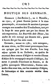 Biographie de Germain par Joseph François Achard