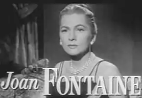 Description de l'image Joan Fontaine in Beyond A Reasonable Doubt trailer.JPG.