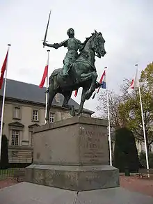 Statue de Jeanne d'Arc à Reims.