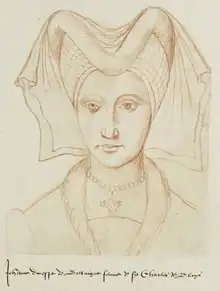 Portrait de Jeanne de Penthièvre (xvie siècle)