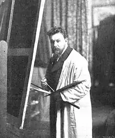 Le peintre Joaquín Sorolla (avant 1902).