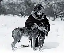 Joe avec un loup, 1926