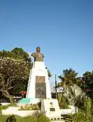 Monument dédié au Maréchal Joseph Joffre sur la Place Joffre, Antsiranana, Madagascar.