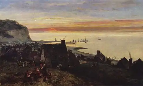 Port d’Étretat, (1852).