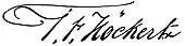signature de Johan Fredrik Höckert