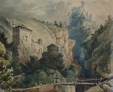 Paysage du Tyrol, Strasbourg, Cabinet des Estampes et des Dessins.