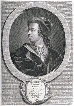Johann Martin Preisler, 1743;