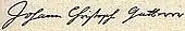 signature de Johann Christoph Gatterer