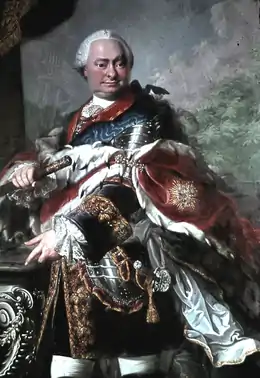 Portrait du prince de Schwarzburg-Rudolstadt, huile sur toile, 1765-1766.