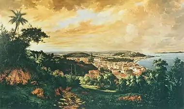 Vista do Rio de Janeiro, Tomada da Rua Senador Cassiano, em Santa Teresa (1883)Coleção Sergio Sahione Fadel