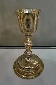 Calice en argent doré (1763).