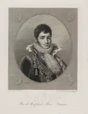 Jérôme Bonaparte (1813) d'après Kinson.