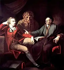 Johann Heinrich Füssli : Le Peintre en conversation avec Johann Jakob Bodmer