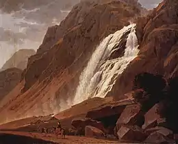 Johann Jakob Biedermann, Le Pissevachefall, 1815