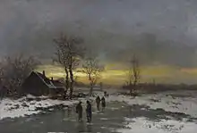 Johann Jungblut, Paysage d'hiver (1885)