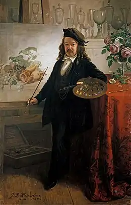 Johann Peter Hasenclever, portrait de Johann Wilhelm Preyer