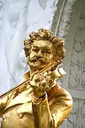 Visage de Johann Strauss fils.