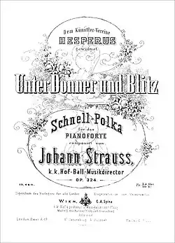 Image illustrative de l’article Unter Donner und Blitz