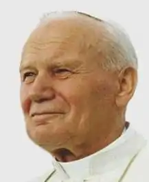 Jean-Paul II, prêtre polonais et pape de l'Église catholique.