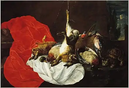 Nature morte au tapis rouge, vers 1660Pasadena, Norton Simon Museum.