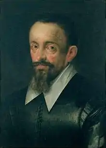 Portrait présumé de Kepler par Hans van Aachen (vers 1610).