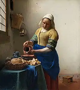 La Laitière, tableau de Johannes Vermeer, vers 1660.