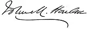 signature de John Marshall Harlan