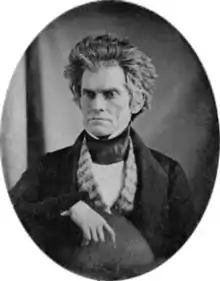 Le président du Sénat John Caldwell Calhoun.