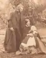 Stephen Gwynn bébé, avec ses parents John et Lucy Gwynn, 1864