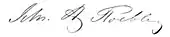 signature de John Augustus Roebling
