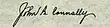 Signature de John Bowden Connally