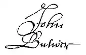 Signature de John Bulwer