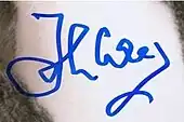 signature de John Cleese