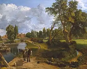 John Constable, Flatford Mill, Scene on a Navigable River, 1817.