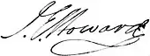 signature de John Eager Howard