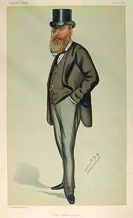 John Eldon Gorst (1866-1868), par Spy (Vanity Fair)